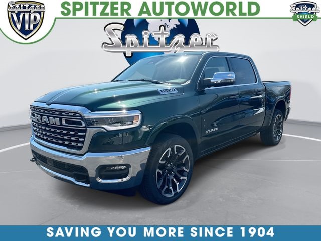 Serrano Green Metallic 2026 RAM 1500 Limited Crew Cab 4WD Pickup Truck Four-Wheel Drive 8-Speed Automatic