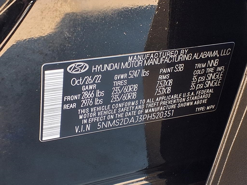 2023 Hyundai Santa Fe SEL Black at Community Honda