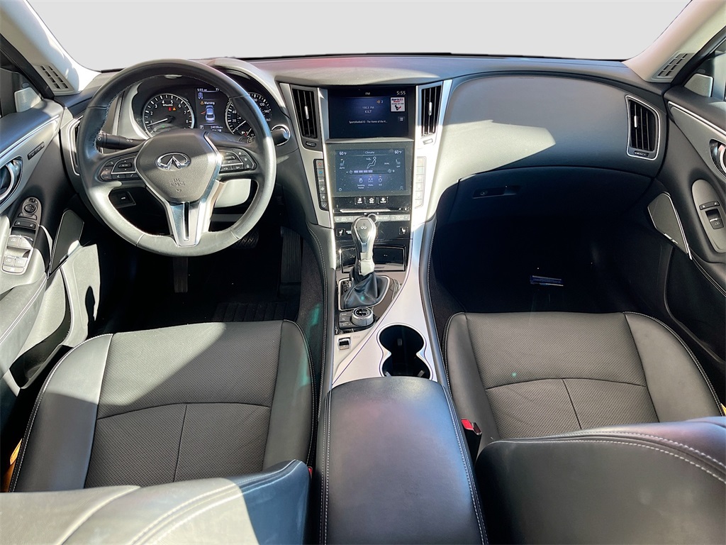 2023 INFINITI Q50 LUXE White at AutoSavvy Houston Southwest