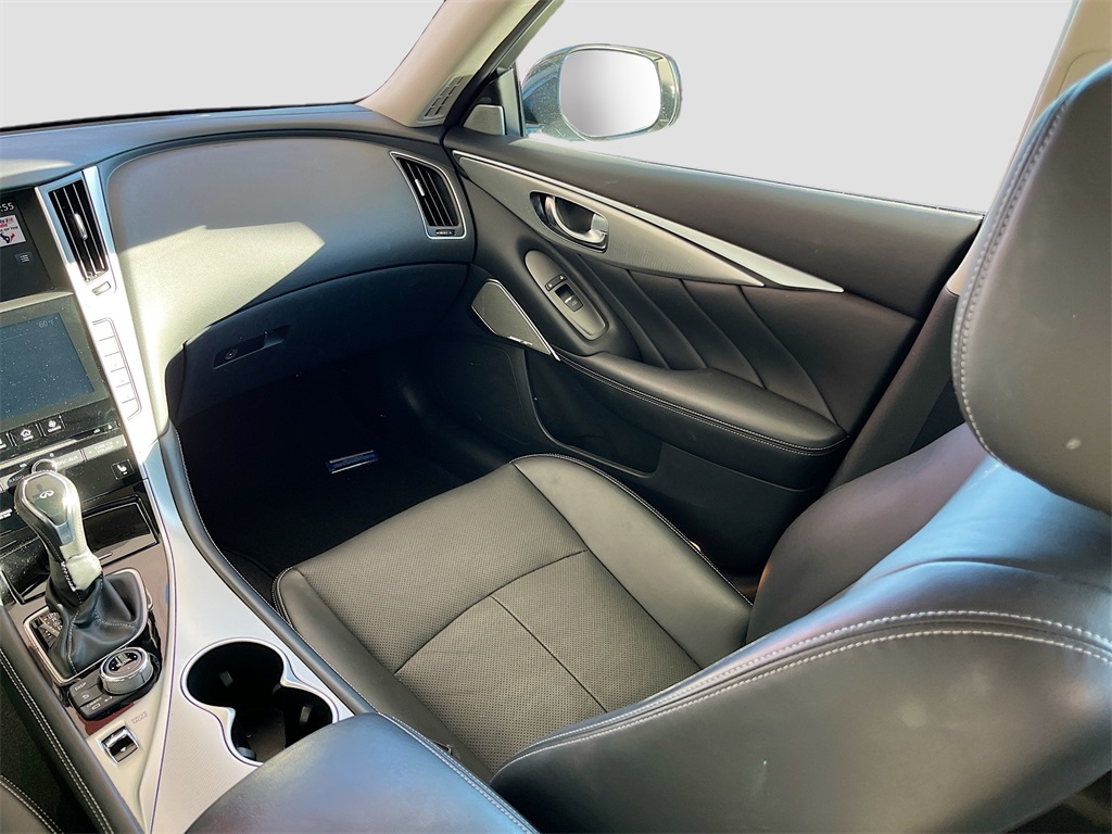 2023 INFINITI Q50 LUXE White at AutoSavvy Houston Southwest