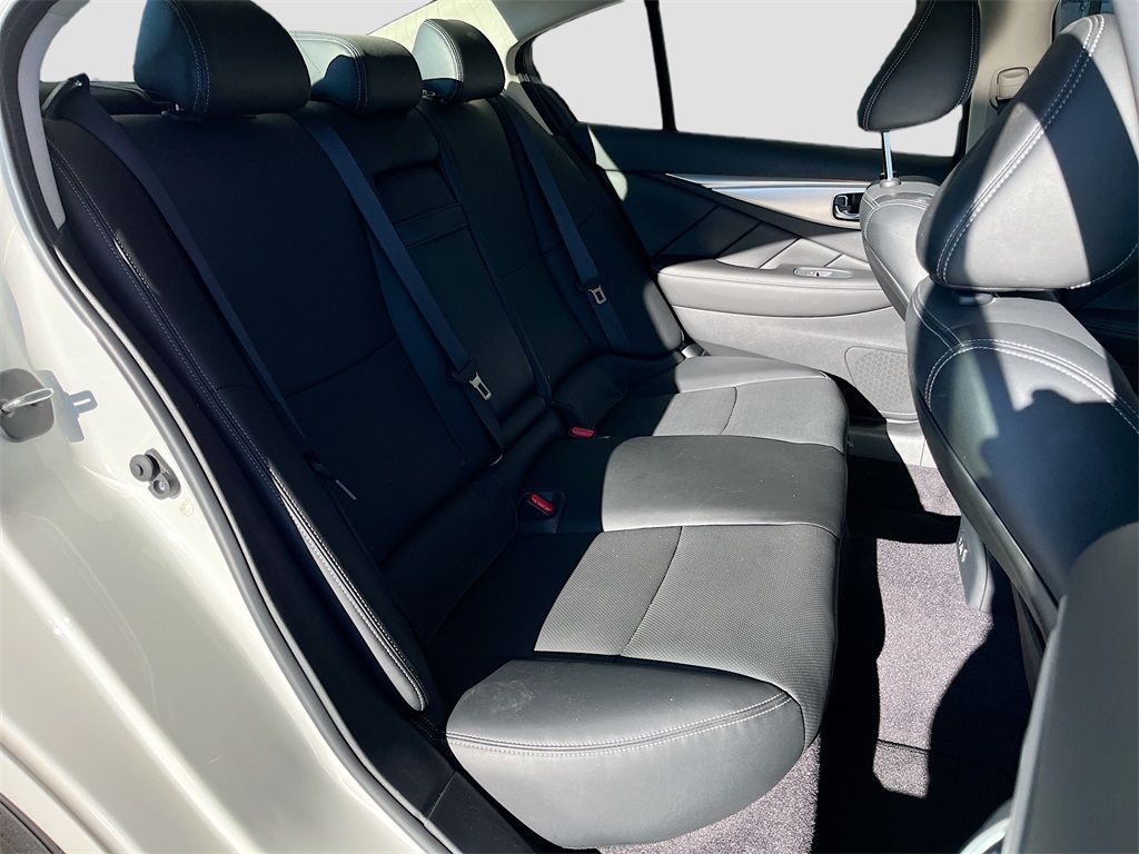 2023 INFINITI Q50 LUXE White at AutoSavvy Houston Southwest