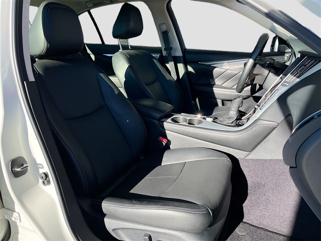 2023 INFINITI Q50 LUXE White at AutoSavvy Houston Southwest