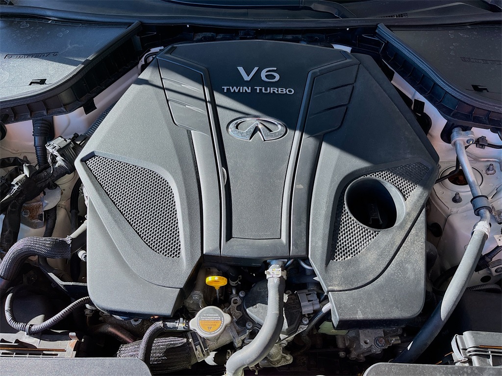 2023 INFINITI Q50 LUXE White at AutoSavvy Houston Southwest