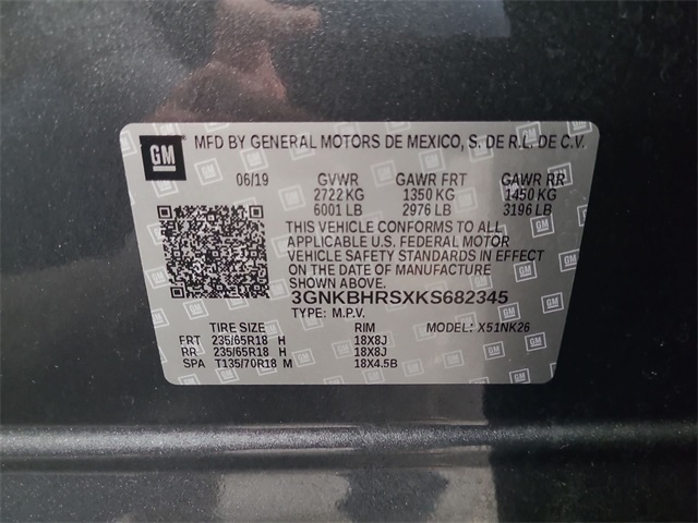 2019 – Chevrolet – Blazer