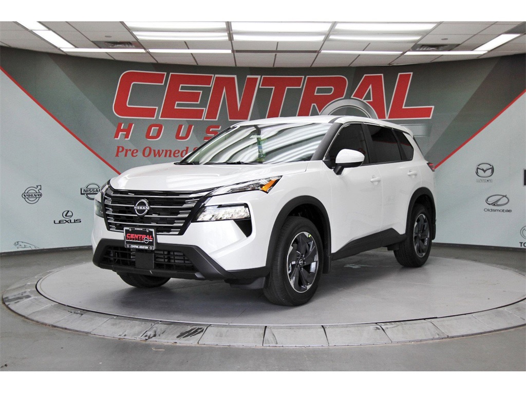 2026 Nissan Rogue SV White at Central Houston Nissan