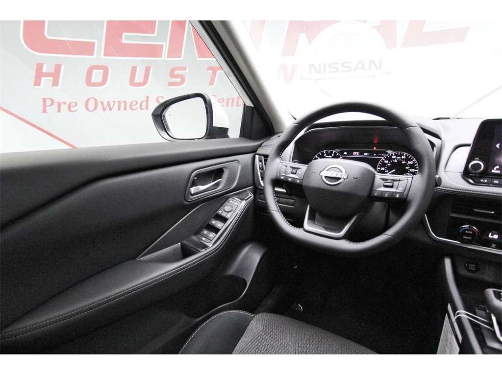 2026 Nissan Rogue SV White at Central Houston Nissan