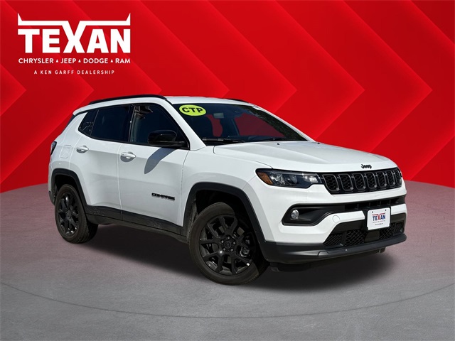 2025 Jeep Compass Latitude White at Texan Dodge Chrysler Jeep Ram