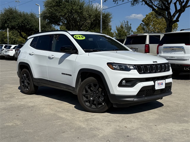 2025 Jeep Compass Latitude White at Texan Dodge Chrysler Jeep Ram