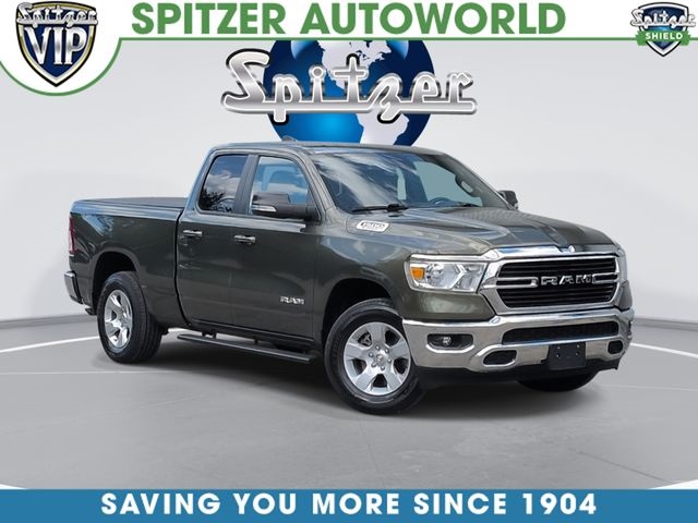 Olive Green Pearlcoat 2021 RAM 1500 Pickup Truck Four-Wheel Drive 8-Speed Automatic