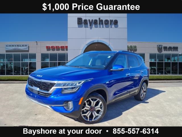 2022 Kia Seltos SX Blue at DeMontrond Automotive Group