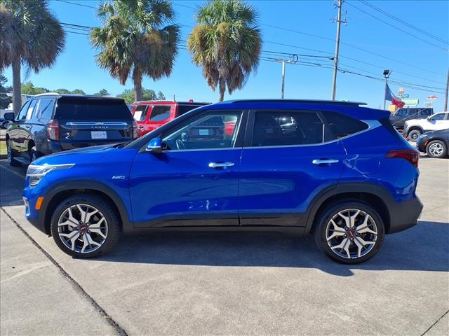 2022 Kia Seltos SX Blue at DeMontrond Automotive Group