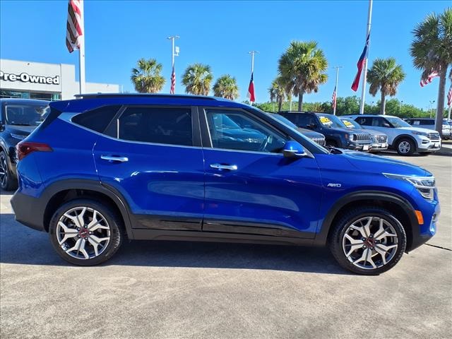 2022 Kia Seltos SX Blue at DeMontrond Automotive Group