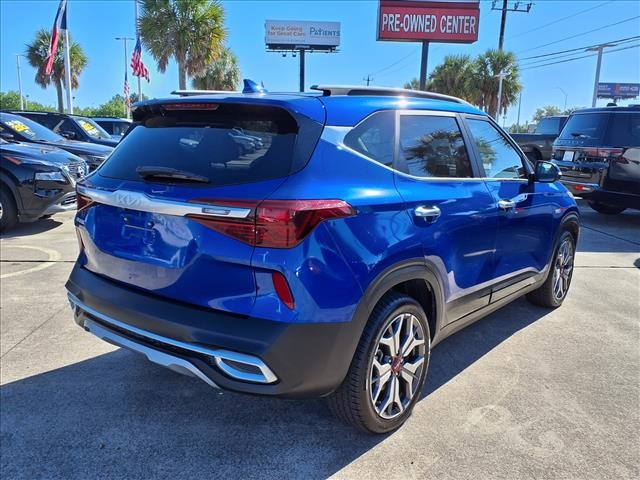 2022 Kia Seltos SX Blue at DeMontrond Automotive Group