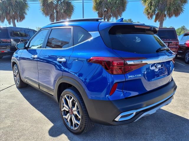 2022 Kia Seltos SX Blue at DeMontrond Automotive Group