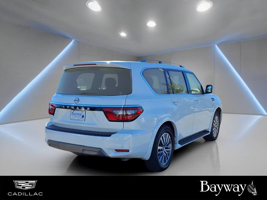 2021 Nissan Armada SV White at Bayway Cadillac of The Woodlands