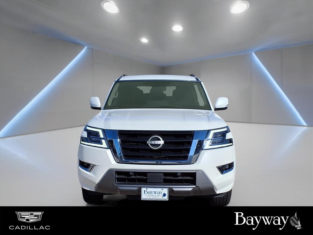 2021 Nissan Armada SV White at Bayway Cadillac of The Woodlands