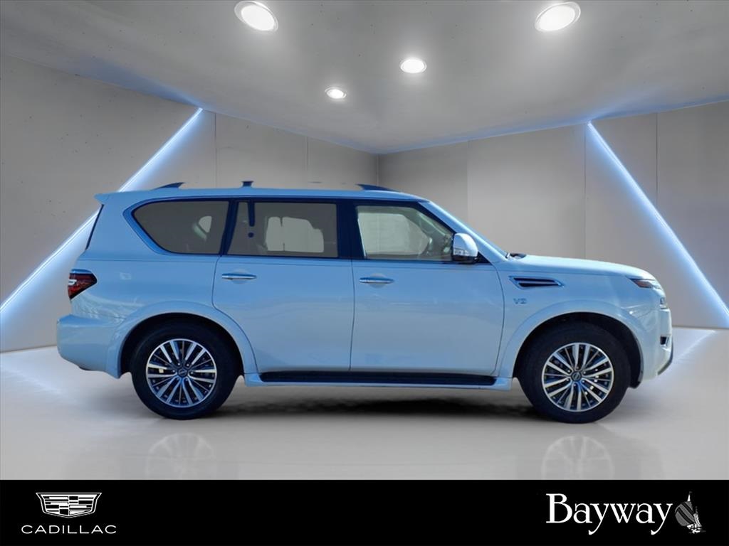 2021 Nissan Armada SV White at Bayway Cadillac of The Woodlands