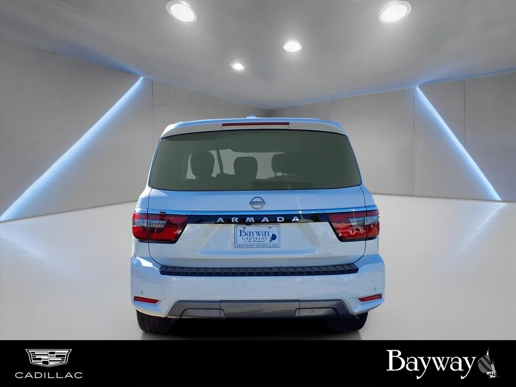 2021 Nissan Armada SV White at Bayway Cadillac of The Woodlands