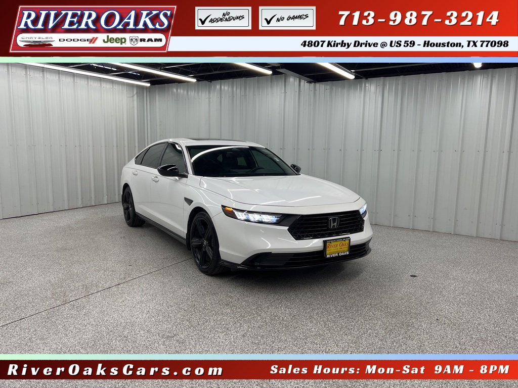 2023 Honda Accord Hybrid Sport-L White at Gullo Toyota