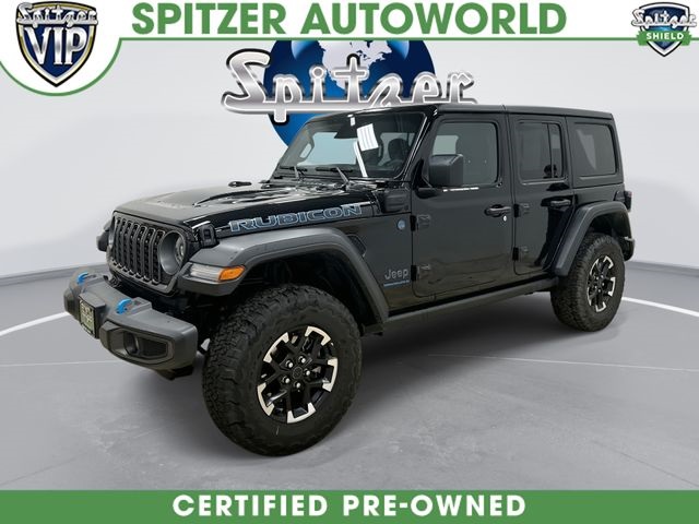 Black Clearcoat 2025 Jeep Wrangler 4xe Rubicon 4WD SUV / Crossover Four-Wheel Drive 8-Speed Automatic