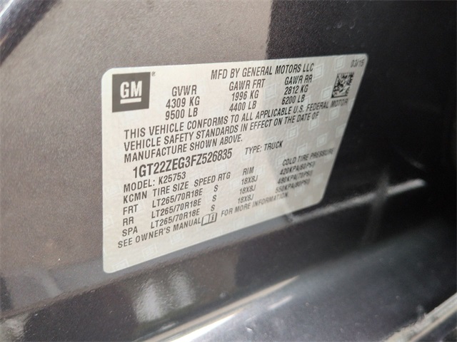 2015 GMC Sierra 2500HD SLT for sale at PATRIOT CHEVROLET OF LIMERICK