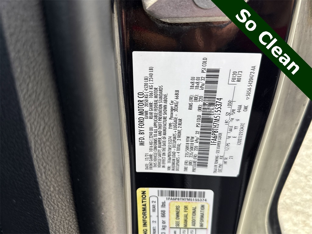 2021 Ford Mustang EcoBoost Blue at Victoria Chrysler Dodge Jeep Ram