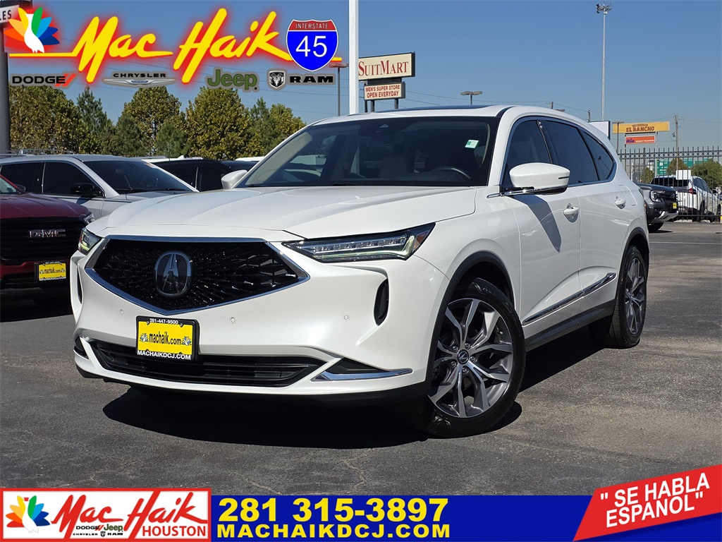 2022 Acura MDX Technology White at Classic Elite Chevrolet Sugar Land
