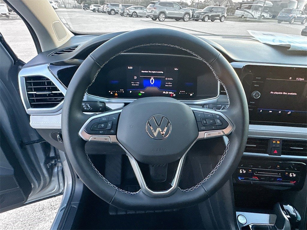 2025 Volkswagen Taos 1.5T SE Silver at DeMontrond Auto Country