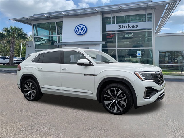 2026 Volkswagen Atlas Cross Sport 2.0T SEL Premium R-Line White at Stokes Volkswagen