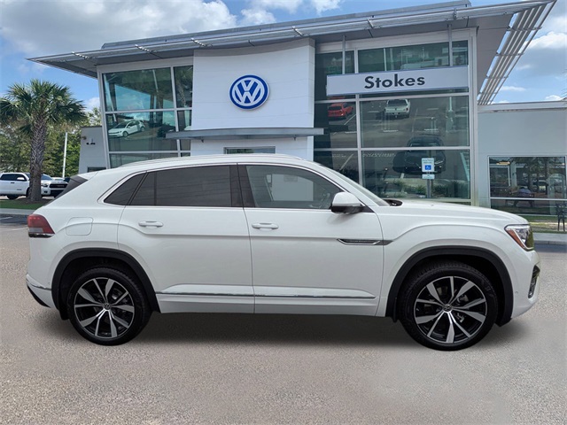 2026 Volkswagen Atlas Cross Sport 2.0T SEL Premium R-Line White at Stokes Volkswagen