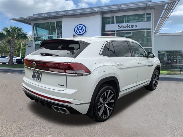 2026 Volkswagen Atlas Cross Sport 2.0T SEL Premium R-Line White at Stokes Volkswagen