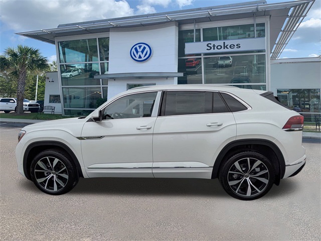 2026 Volkswagen Atlas Cross Sport 2.0T SEL Premium R-Line White at Stokes Volkswagen