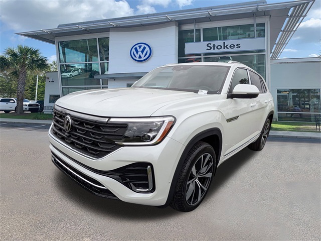 2026 Volkswagen Atlas Cross Sport 2.0T SEL Premium R-Line White at Stokes Volkswagen