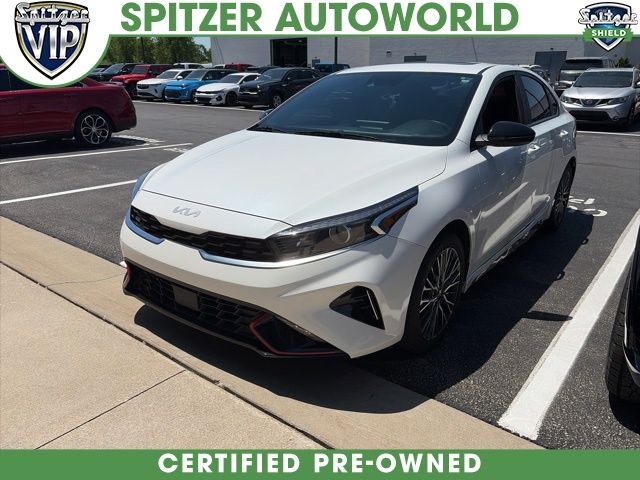 Snow White Pearl 2024 Kia Forte GT-Line FWD Sedan Front-Wheel Drive Continuously Variable Transmission