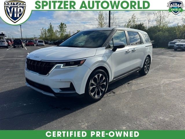 Snow White Pearl 2024 Kia Carnival EX FWD Minivan Front-Wheel Drive 8-Speed Automatic