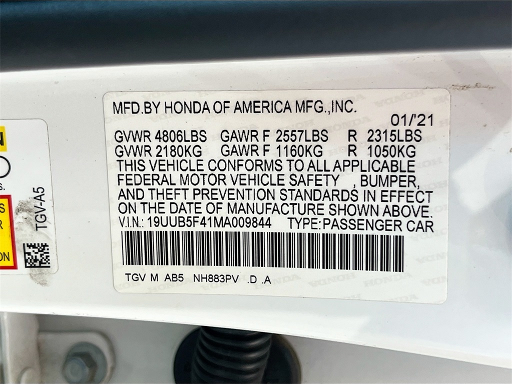 2021 Acura TLX Technology Package White at Westside Lexus