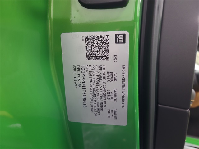 2026 – Chevrolet – Corvette