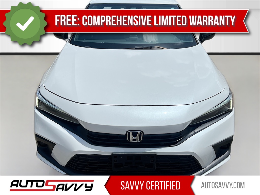 2023 Honda Civic Sport White at South Houston Nissan