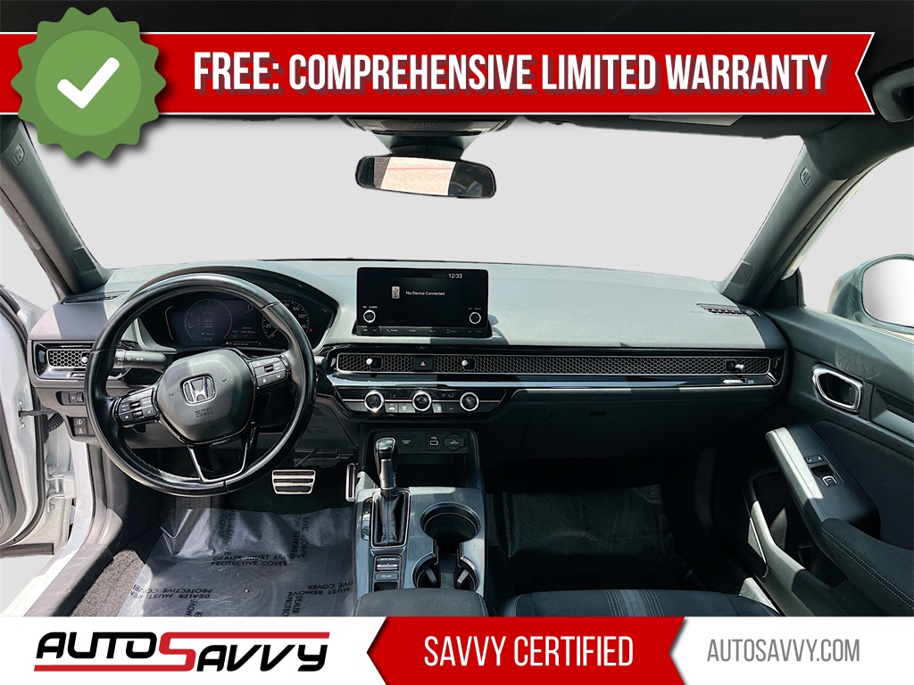 2023 Honda Civic Sport White at South Houston Nissan