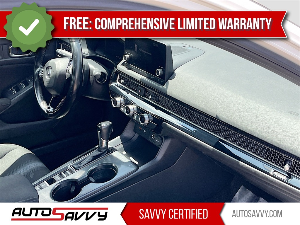 2023 Honda Civic Sport White at South Houston Nissan