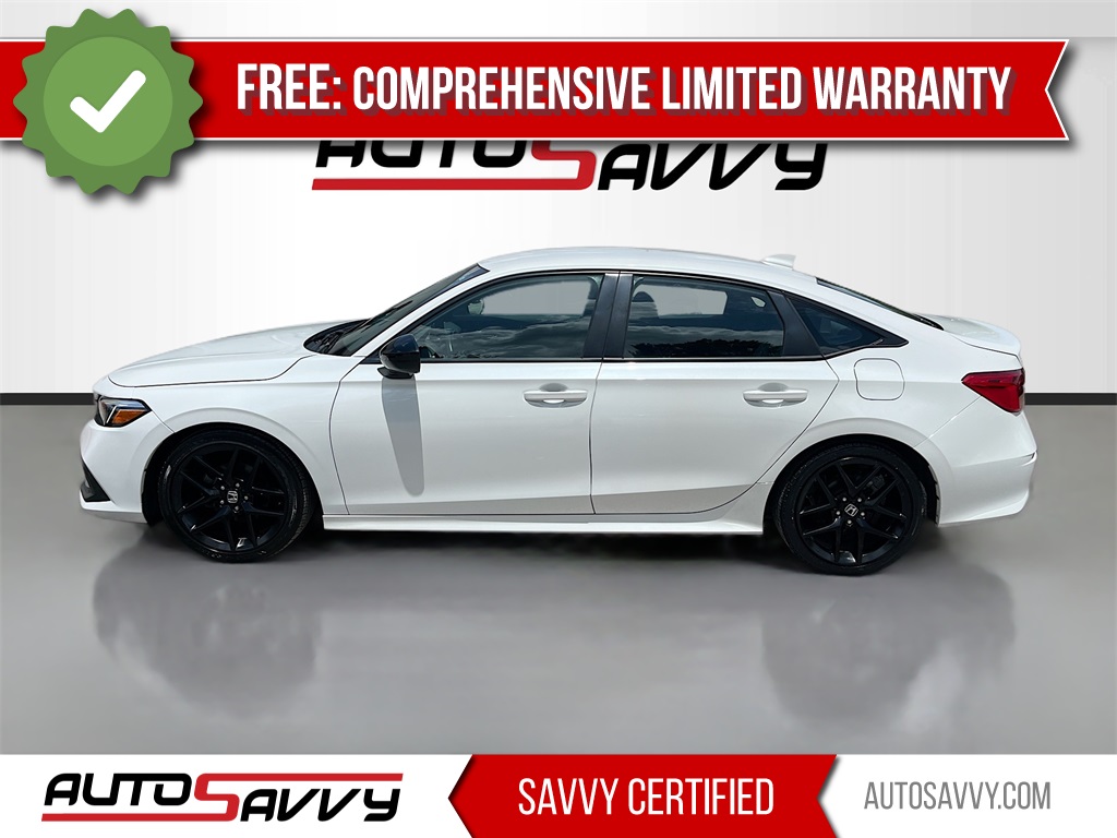 2023 Honda Civic Sport White at South Houston Nissan
