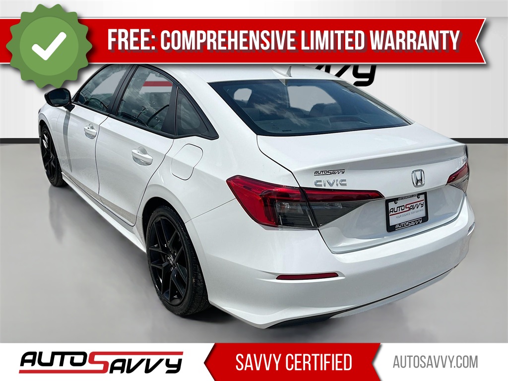 2023 Honda Civic Sport White at South Houston Nissan