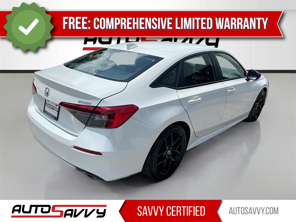 2023 Honda Civic Sport White at South Houston Nissan
