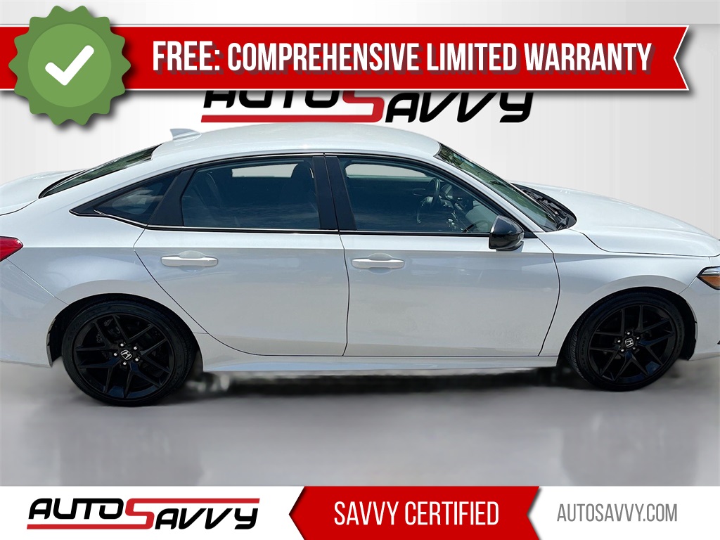 2023 Honda Civic Sport White at South Houston Nissan