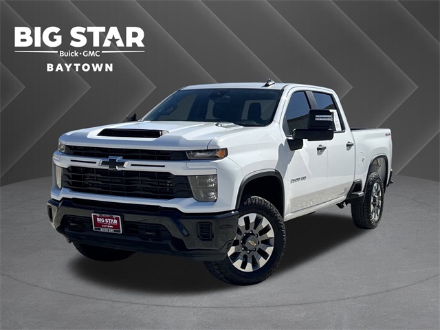 2024 Chevrolet Silverado 2500HD Custom White at Classic Chevrolet Galveston