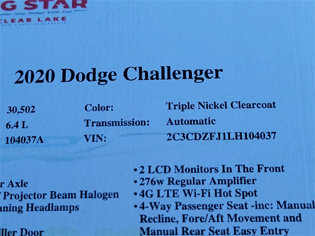 2020 Dodge Challenger R/T Scat Pack Silver at Bayway Cadillac Southwest