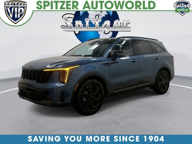 Mineral Blue 2026 Kia Sorento Hybrid X-Line SX-Prestige AWD SUV / Crossover All-Wheel Drive 6-Speed Automatic