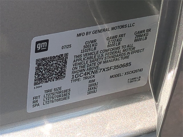 2025 Chevrolet Silverado 2500HD LT for sale at PATRIOT CHEVROLET OF LIMERICK