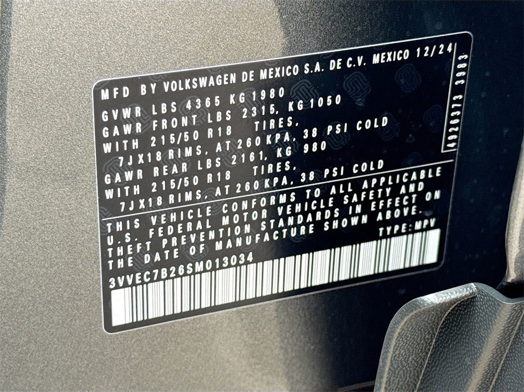 2025 Volkswagen Taos 1.5T SE Gray at DeMontrond Auto Country