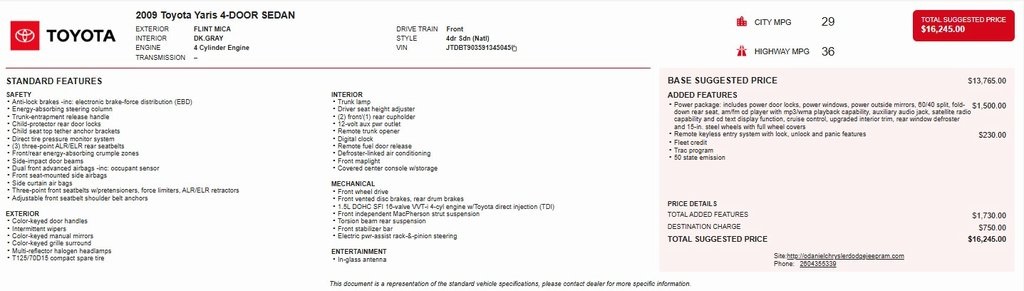 2009 Toyota Yaris Base